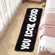 1 pieza "Te ves genial" Alfombra de baño suave y esponjosa - Material de poliéster antideslizante y cómodo, adecuado para baño, dormitorio y sala de estar - Decoración del hogar, Alfombra de baño | Alfombra con texto divertido | Alfombra de textura suave, Alfombra de baño - Multicolor - Ver 13