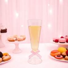 25/10/5 pièces Tasse haute de 155ml, en matière plastique, réutilisable, convient pour les boissons froides, les boissons chaudes, les desserts, les jus, le thé noir, etc. Convient pour les mariages, les anniversaires, la Saint-Valentin, Halloween, Noël et toutes sortes d'événements festifs