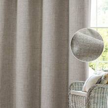 GRALI Cortinaérmica Recamara, Separador de Espacios Extraancho para Dormitorio, Tela Protección Privacidad, Lino, 254 X 241, 1 Panel - Estilo 1 - Beige - Ver 7