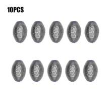 Egg Lead Fishing Weights Kit Drop Bass Weights Sinker Tackle Saltwater Casting Fishing Sinkers Set Oval Freshwater