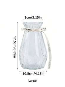 1 Stück Glasblumenvase, Glas geometrische Vase, Hydrokulturpflanzen Grünpflanze, Trockenblumenvase, Wohnzimmerdekoration, Blumenarrangement Ornament, Geschenkdekoration, DIY, minimalistische transparente Vase, Glasblumentopf, Wohnzimmer Heimdekoration