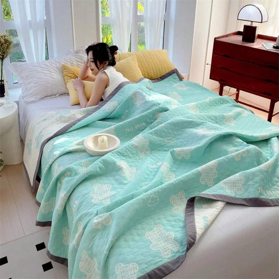 Flat Sheets - bear-green - View 1