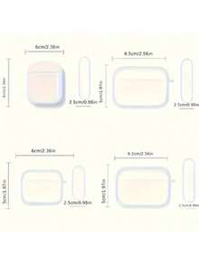 [Separate Design] Cherry Blossom Pattern Protective Case Compatible With Apple 1/2, Soft TPU Anti-Drop Case Compatible With Airpods Pro 3rd Generation Bluetooth Earphones - Black - View 6