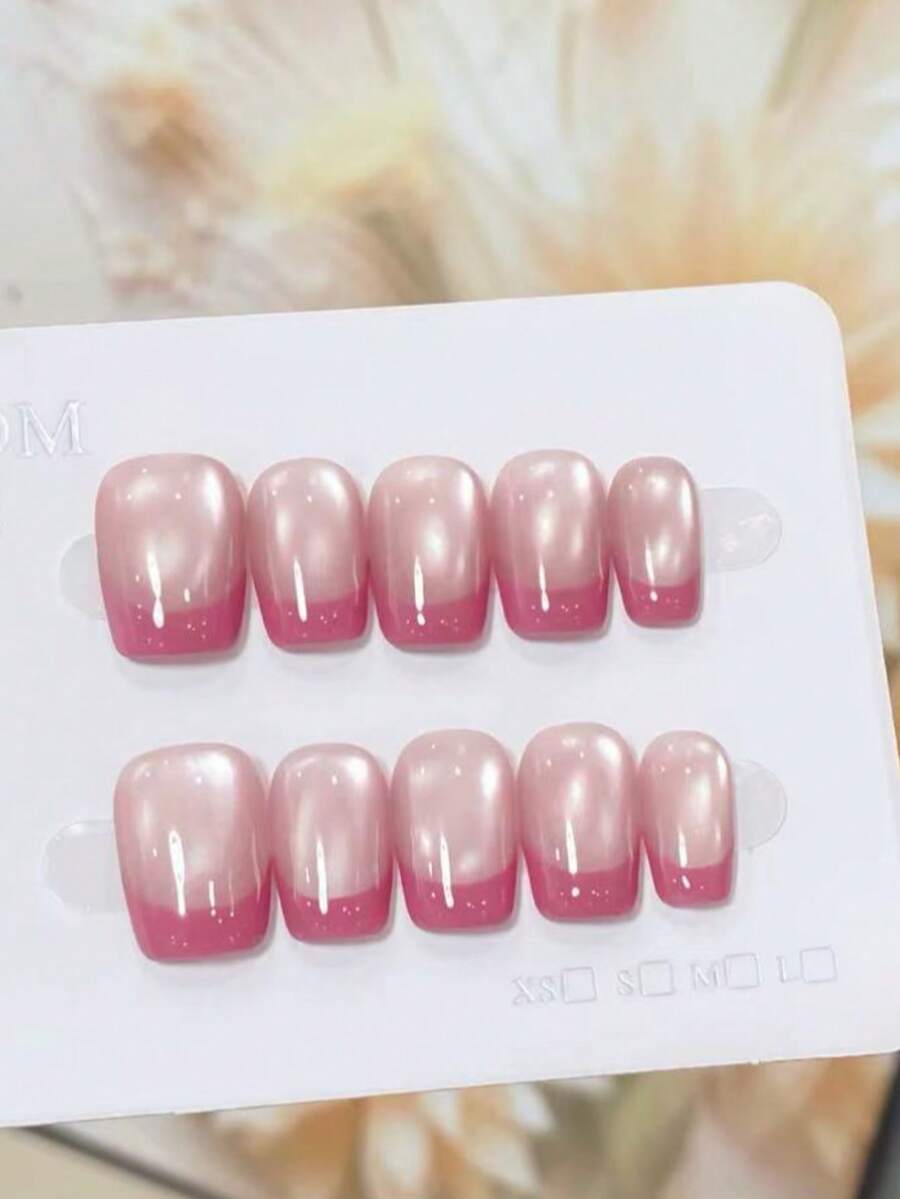 10 قطعة/مجموعة من أظافر القطة ذات التغطية الكاملة بألوان فاكهة التنين المربعة، قابلة لإعادة الاستخدام، متوفرة بأربعة أحجام، مناسبة للفتيات/النساء، الممثلات، العروض المسرحية، المهرجانات، الحفلات، الزفاف، الاستخدام اليومي، مستلزمات الأظافر - روز أحمر - مشاهدة 1