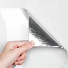 10/50pcs White Marble Pattern Smooth Ceramic Tile Stickers, Waterproof Self-Adhesive Wall Covering, Wall Renovation Decor Wallpaper