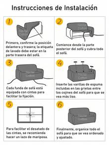 Funda de sofá de tela jacquard a cuadros, lavable a máquina, con buena elasticidad, fácil de instalar, suave al tacto y resistente a la suciedad. Adecuada para salas de estar, dormitorios, oficinas y otros espacios, especialmente ideal para lugares con mascotas como gatos y perros. Disponible en varios tamaños. - Gris - Ver 8