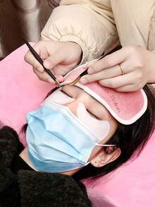 专业睫毛延长额头软毛巾贴纸支架嫁接睫毛垫托盘睫毛夹美容院工具 - 彩色 - 查看 2