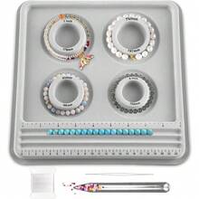 The Bead Boards Bracelet Sizer Measurement Tool 4 Round Grooves For Jewerly Bracelets Necklaces Making Supplies - 1 - 查看 1