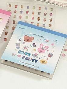 1 Sách 24 Tờ 1600 Miếng Dán Mini Dễ Thương Kawaii, Lý Tưởng Cho Nghệ Thuật Làm Móng Tự Làm, Làm Sổ Lưu Niệm, Trang Trí Lịch, Nhiều Lễ Hội, Bền Và Dính, Đồ Dùng Học Tập, Quay Lại Trường Học - Một cỡ - Xem 17