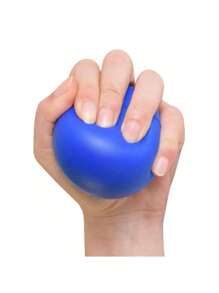 1 pieza Pelota elástica de fortalecimiento de dedos de color aleatorio, pelota de ejercicio de muñeca, herramienta de entrenamiento de apretón de mano para fortalecer los dedos