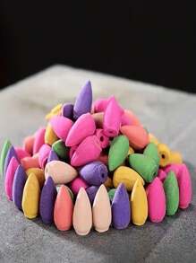120pcs Backflow Incense Cones, Natural Mixed Fragrance Backflow Incense Cones For Backflow Incense Burner, Yoga Gift