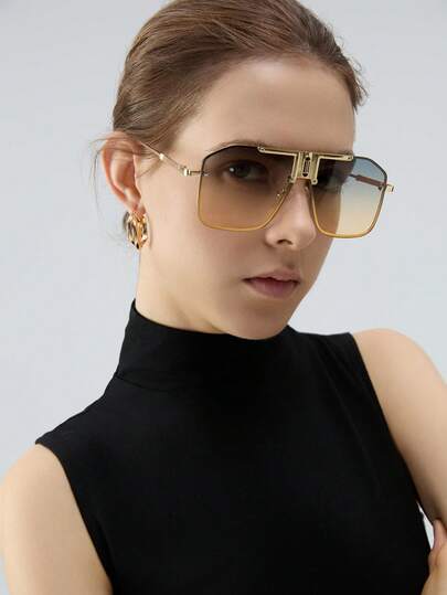 1 件男士平顶护目镜，时尚户外眼镜，优雅遮阳配件，沙滩配饰，打造街头风格，搭配毛衣、夹克、卫衣、连帽衫、皮裤和工装裤，冬季礼物