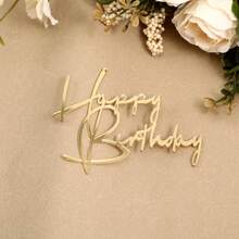 1PC/3PCS Happy Birthday Cake Topper Set - Colorful Party Decorations For Cakes & Dessert Tables, Perfect For Birthday Celebrations - Style a - View 2