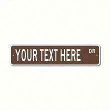 Customizable Metal Street Sign - Vintage Style Wall Decor, Suitable For Home, Bar, Cafe, Garage & Farm, Easy To Hang, Size: 15.75" X 3.94"Back To School Winter Gift Ideas Boy Girl Valentine's Day,Multi-Functional,Ornamental,Letter,Stylish,Modern,Colorful,Cute,Adorable,Casual,Custom,Personalised,Unique,Customized,Ideal Gifts For Him,Ideal Gifts For Her