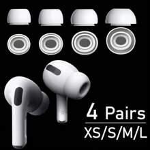 1-4 Pairs Silicone Earphone Tip Compatible With Apple Pro 1 2 Anti-Slip Replacement Earbuds Ear Accessories Soft Silicone Earplugs