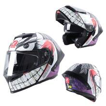 CYCKING 摩托车头盔 全盔 模块化 圆点图案 翻盖式 男女青少年成人款 快拆扣 复古 四季通用 可拆卸可清洗 - 揭面盔 - 查看 35