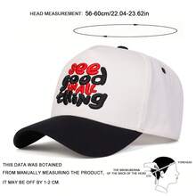 Mũ lưỡi trai nam "See Good In All Think" dành cho tài xế xe tải, mũ bóng chày thêu chữ cá nhân hóa, mũ 5 múi thời trang đường phố, mũ chống nắng ngoài trời, thích hợp cho mùa xuân, mùa thu, du lịch và đi biển. - Gạo đen - Xem 2