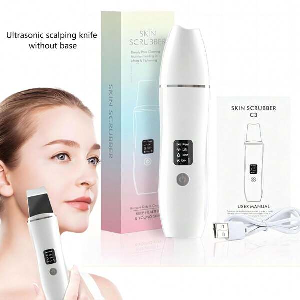 1 pièce Grattoir pour la peau Réduction des points noirs Utilisation à domicile Nettoyant de pores faciaux Gommage en profondeur Grattoir pour la peau Sécuritaire pour la peau sujette aux irritations Cadeau de vacances