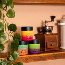 XNHHWMoonlight Haze Smell Proof Container Set 3 Airtight Glass Stash Jars With ChildResistant Lids Labels Marker Odor Proof Storage For Herbs Spices Fits In Smell Proof Bag Or Box Gift Ready7ry7 - MultiColour2tonetransition - View 6