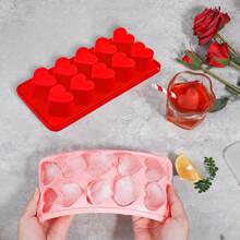 1/2 pezzi Stampo per ghiaccio a forma di cuore in silicone, stampo per cocktail, whisky, bevande, cioccolato, caramelle, candele e cere fuse, in silicone morbido antiaderente per un facile rilascio, per ghiaccio, matrimonio, San Valentino, attrezzi fai-da-te per la casa