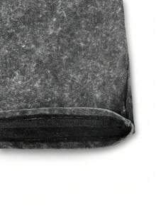 Es Trus Cotton, Bộ đồ mùa hè in họa tiết Hip-Hop "Minh họa chữ cái cổ điển" họa tiết cá nhân hóa đường phố dành cho nữ, Phiên bản Hàn Quốc của trang phục Y2k thời trang cổ điển thoải mái khi đi làm, Phù hợp cho hoạt động giải trí ngoài trời, Bộ đồ hai mảnh áo phông tay ngắn cổ tròn màu đen vừa vặn phong cách Punk thông thường - màu đen - Xem 7