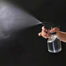 1pc Multi-Functional Garden Watering Pot, Transparent Plastic Spray Bottle For Hair Misting And Hydration