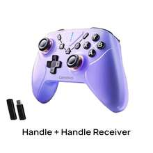 Lenovo S06 无线蓝牙游戏手柄，双模连接，持久续航，防滑防汗握把，霍尔效应电磁摇杆+六轴陀螺仪，TURBO连发+宏编程，紫色 - 紫色 - 查看 2