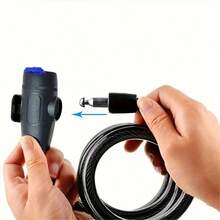 1 件重型摩托车链锁 - 坚固的铁金属，防盗，带 2 把钥匙，加固自行车安全配件，抛光表面，手动控制，适用于摩托车、自行车、户外使用，时尚的金属设计，耐用的金属结构