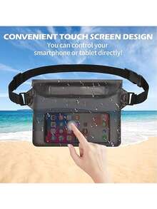 1pc Waterproof Swimming Diving Bag, PVC Waist Bag Shoulder Bag, Underwater Phone Case, Waterproof Waist Bag PVC Bag Waist Bag For Men And Women With Adjustable Waist Belt, Waterproof Dry Bag To Keep Cell Phone And Valuables And Dry, Great For Kayaking, Beach, Camping And Swimming