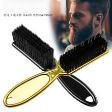 Peigne multifonctionnel pour hommes, brosse à cheveux pour hommes, outils et accessoires capillaires pour hommes, peigne convenant aux hommes. Une brosse à double usage pour la coiffure et la mise en forme de la barbe, avec un design de peigne et de brosse. Un peigne à double usage pour coiffer les cheveux naturels et les sourcils. Outils capillaires, produits capillaires et accessoires pour les essentiels de voyage de salon de coiffure. Outil de mise en forme de la barbe pour hommes, peigne à texture de brosse, outil de coupe de cheveux, peut prendre soin de la barbe et peigner les cheveux