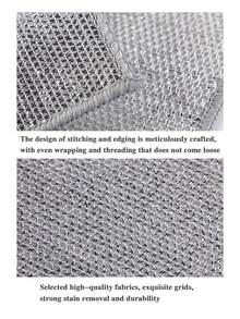 1/5/10/15/20/30/40/50片金属网清洁布钢丝绒替换布家用清洁布不粘油抹布厨房炉灶洗碗锅清洁工具适用于卫生清洁油污清洁桌面清洁炉灶洗碗洗锅厨房餐厅