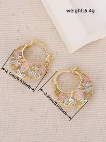 1 Pair Elegant Drop Earrings For Women For Wedding Engagement Anniversary Party Jewelry Valentine's Day Gift - 1# - View 4