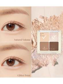 Dasique Paleta de sombras para debajo de los ojos, arena neutra, polvo prensado aterciopelado, efecto difuminado, elevación radiante, fórmula sin apelmazamiento, tonos de uso múltiple, estuche de viaje delgado, diseño de color degradado, maquillaje sin maquillaje, rescate de bolsas bajo los ojos, mejora de ojos con párpados caídos, K-Beauty, maquillaje coreano, 7g/0.25oz