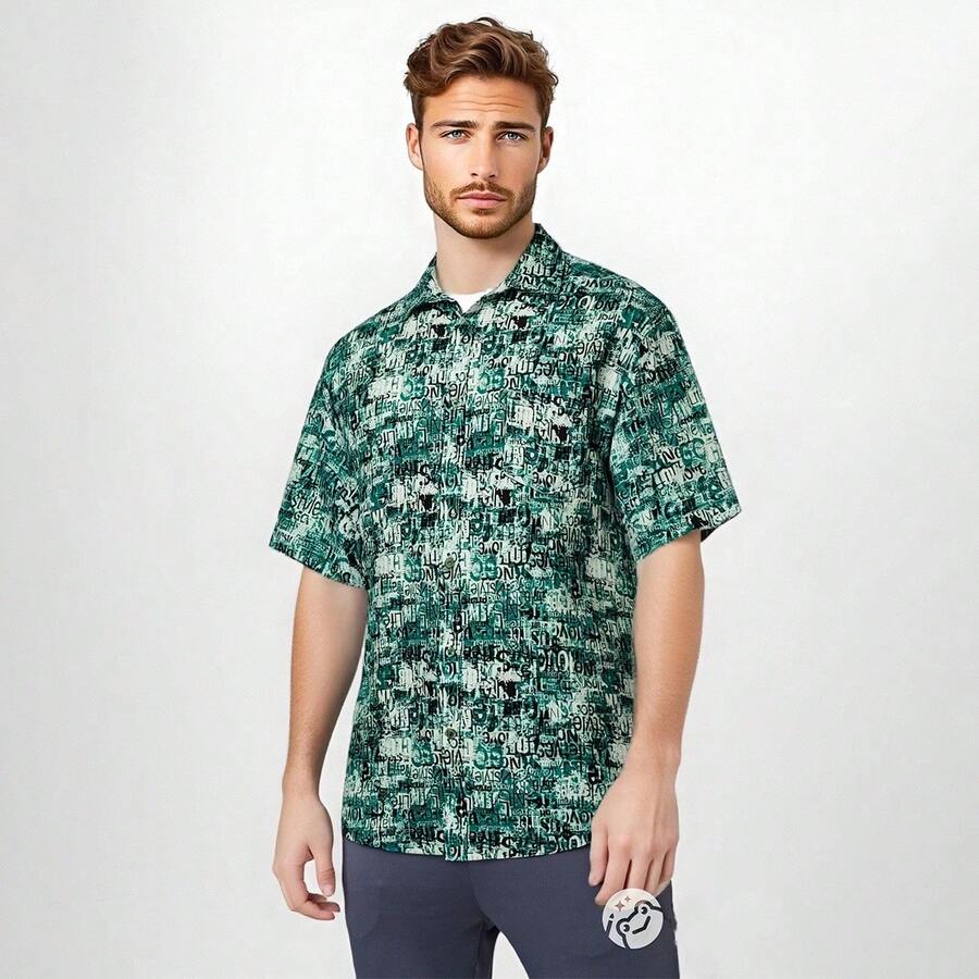 Men Shirts - Green - View 1