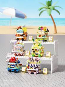 Creative Street View Series Mini Food Cart Building Blocks Toys DIY Plastic Toys Micro Blocks,Birthday Gifts/Christmas Gifts - Multicolor - View 3