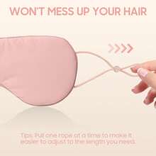 Zoesmien Mască de somn moale pentru ochi, care blochează lumina, cu două fețe calde și reci pentru iarnă și vară