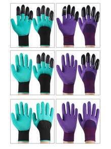1pair Of Gardening Gloves - Waterproof, Puncture Resistant, Claw Shaped Design, Wear-Resistant, Suitable For Digging, Weeding, And Planting. Gardening Tools. Garden Labor Gloves.