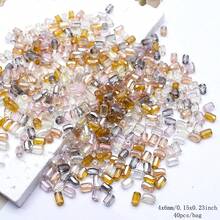 多色管状玻璃珠 6x8 毫米 30 件/包 桶形管状刻面散装隔珠 用于制作珠宝 DIY 项链耳环 - 6x10mm 桶珠 - 查看 27