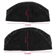Gorro de malla sin pegamento con línea blanca para hacer peluca, gorro de mapa Frontal negro con línea guía para redecilla para principiantes, cierre de encaje 4*4, 1 Uds. - Línea de malla 4x4 1 pieza - Ver 7
