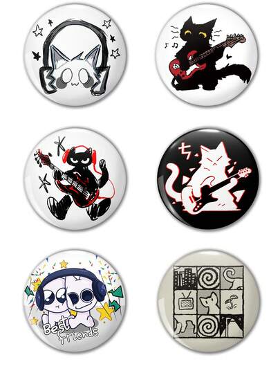 趣味图案徽章胸针，女士别针配饰，包包吊坠，服装装饰，送给朋友、家人、老师和同学的有趣礼物