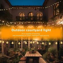 防水太阳能泡泡球灯，8种模式，水晶球串灯，适用于户外照明、万圣节、圣诞节、花园派对装饰 - 多種顏色 - 查看 8