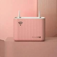 1pc Multi-Color Large Capacity WiFi Storage Box, Suitable For Various Models, Simple And Fashionable Style, High-Quality Material, Multi-Layered Design, With WiFi Logo Details, Combining Storage And Tech Aesthetics, Suitable For Home And Office Indoor Scenarios