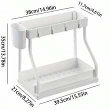 Under Sink Organizer, Pull Out Cabinet Organizers, Slide Sink Steel Shelf Cabinet Storage Shelves, Under Sink Storage For Kitchen Bathroom Cabinet