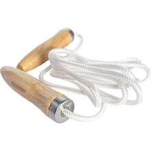 Cannon Sports cuerda de saltar ligera de poliéster con asas de madera, 8.5 pies - 1 - Ver 2