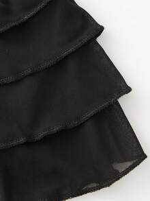 Women Y2k Lace Bloomers Lolita Multi-Layered Bottoms Ruffle Short Sweet Pettipants Sexy Mini Shorts Low Rise Hot Pants Cute Pumpkin Bottoms - màu đen - Xem 8