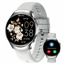 Hot New 1.53" Full Screen Touch, Men & Women Sports Smart Watch, Dial/Answer Calls, Steps Tracking, Calorie Counting, Multiple Sports Modes, Music Control, Remote Camera Control, Alarm, Call & Message Notification, Compatible With Android & IOS Smartphones, Suitable As Holiday Gift