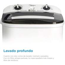 MLTS101M2SGDW Lavadora Semiautomática Una Tina 10.1 kg Dual Force Blanca
