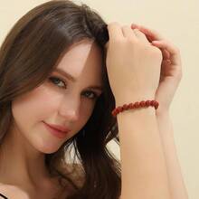Vibe Green Jade Bracelet - Healing Wealth Bracelet - Jade Beaded Bracelet Women Men - Bring Good Luck Prosperity And Emotional Balance - Adjustable Size - 碧玉 - 查看 8