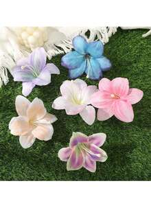 Bộ 7 kẹp tóc hoa Hawaii, kẹp tóc hoa ly, kẹp tóc hoa giả, kẹp tóc mái kiểu Boho, phụ kiện tóc ngọt ngào cho kỳ nghỉ biển, kẹp tóc cá sấu hoa thanh lịch, đạo cụ chụp ảnh bãi biển, phù hợp cho trang phục thường ngày và tạo kiểu tóc hàng ngày, cũng thích hợp cho ngày Valentine, kẹp tóc, ghim tóc, kẹp tóc, đồ dùng học tập, tóc nối, tóc giả, phụ kiện đội đầu, trâm cài tóc - Nhiều màu - Xem 10