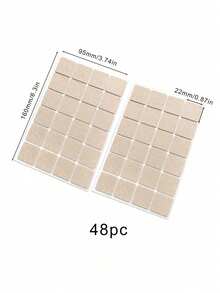30/48 Stück Set rutschfeste Tisch- und Stuhlgleiter, beige, verschleißfest, Geräuschminderung, Schutzgleiter für Möbel, braune Möbelgleiter (Das Produkt hat nach dem Anbringen eine rutschfeste Funktion, vermeiden Sie es, den Hocker zu stark zu ziehen, um Beschädigungen am Boden zu vermeiden)